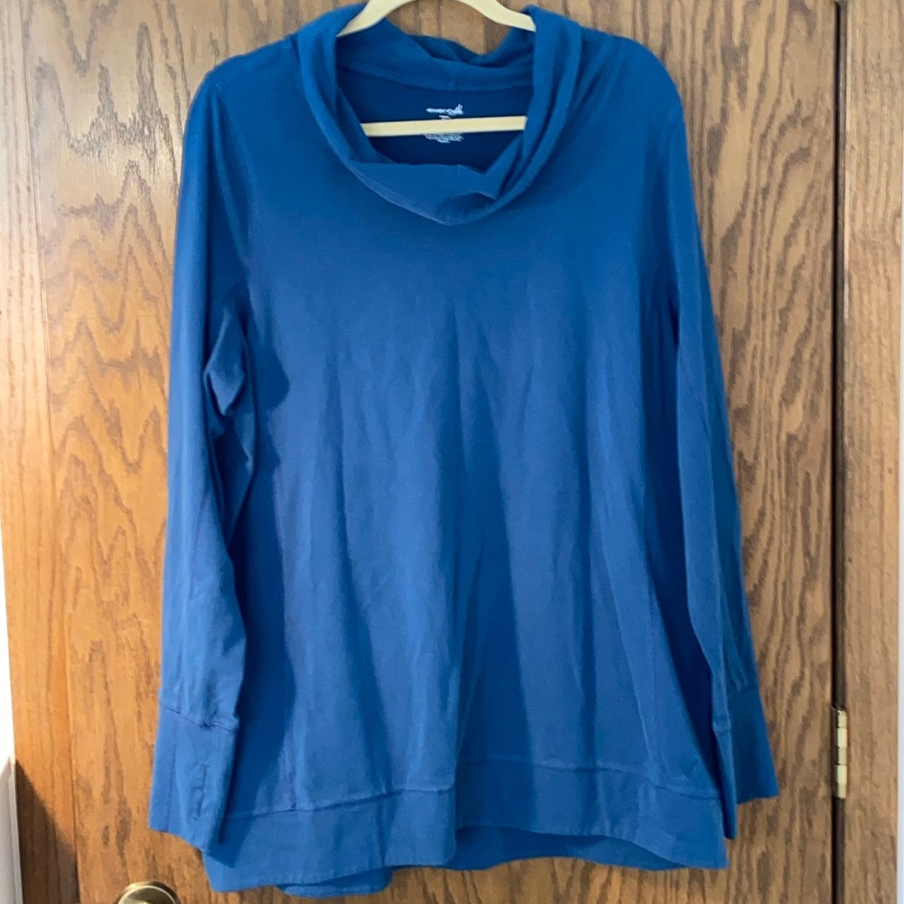 Exertek Woman Teal Green Cowl Neck Tunic Women’s Size 2X